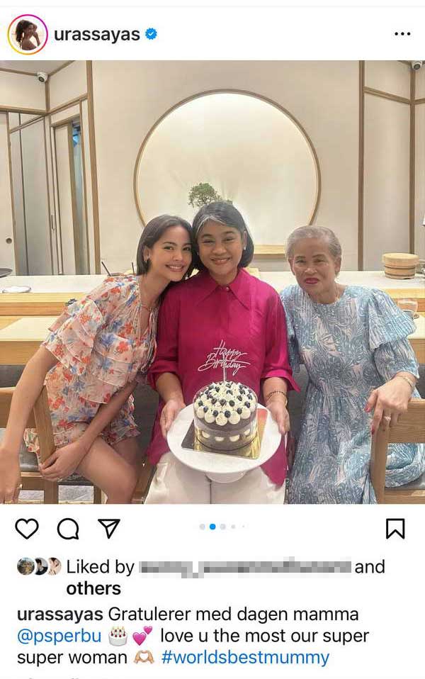 ญาญ่า อุรัสยา อวยพรวันเกิด แม่ปลา ยกให้เป็น ซุปเปอร์ๆวูแมน! ญาญ่า อุรัสยา อวยพรวันเกิด แม่ปลา ยกให้เป็น ซุปเปอร์ๆวูแมน!