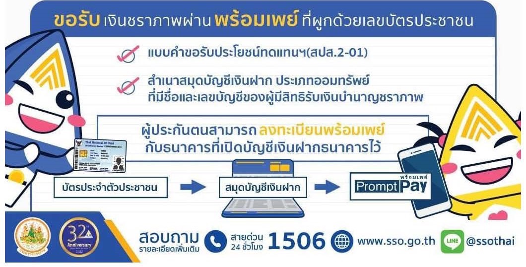 ประกันสังคม ม.33-ม.39 พร้อมรับเงินชราภาพผ่านพร้อมเพย์ ประกันสังคม ม.33-ม.39 พร้อมรับเงินชราภาพผ่านพร้อมเพย์