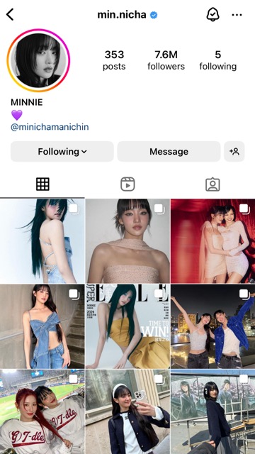 K-pop ไอดอลฝั่งหญิงเจน 4 ที่มีผู้ติดตาม IG มากที่สุดใน K-pop ไอดอลฝั่งหญิงเจน 4 ที่มีผู้ติดตาม IG มากที่สุดใน
