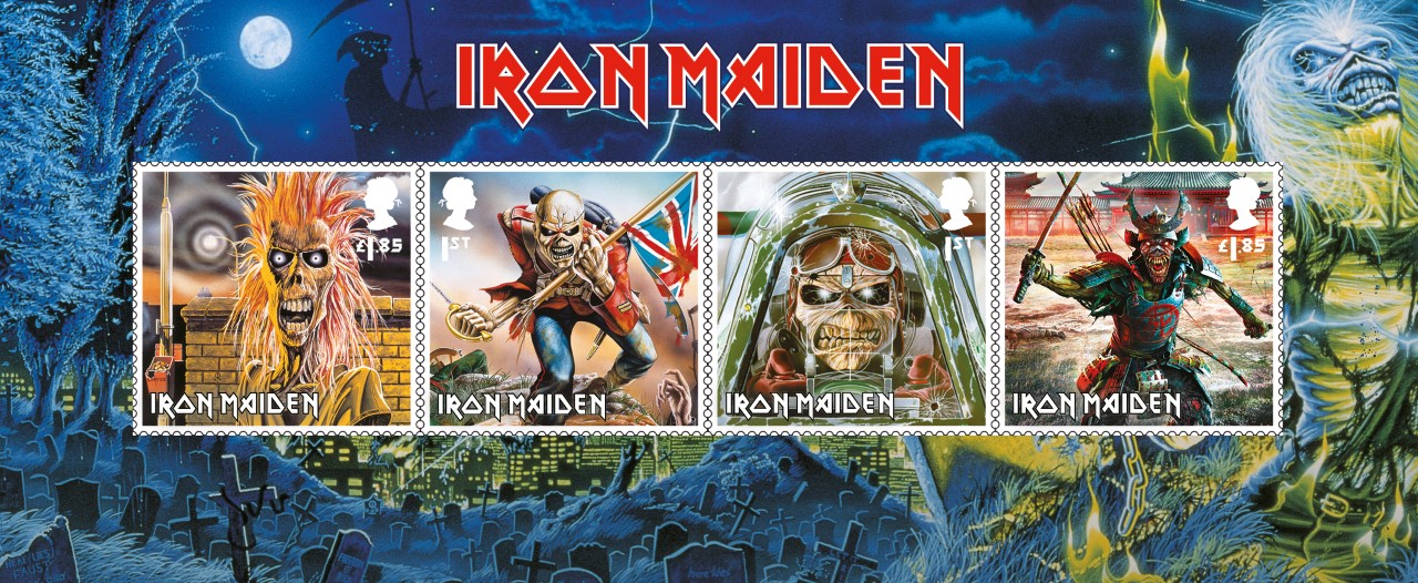 อังกฤษออกแสตมป์ วงระดับตำนาน Iron Maiden 