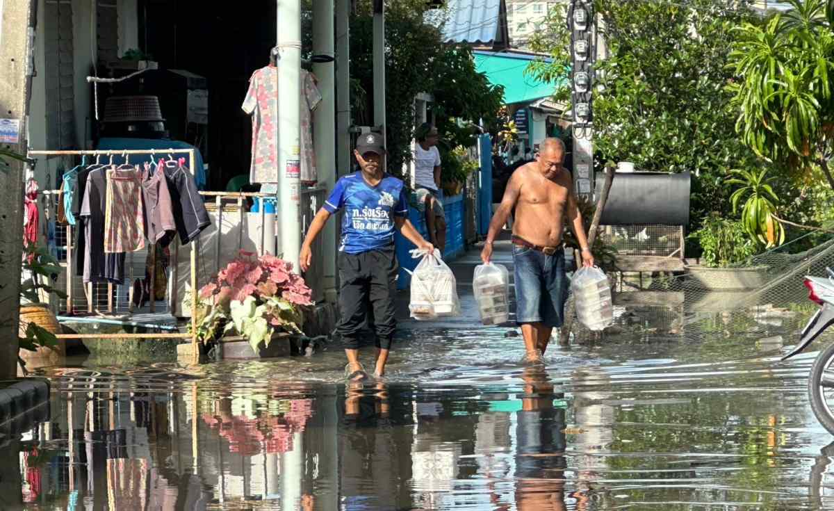 ชุมชนริมเจ้าพระยาน้ำเอ่อท่วม จากน้ำหนุนหนักสุดรอบสัปดาห์ ชุมชนริมเจ้าพระยาน้ำเอ่อท่วม จากน้ำหนุนหนักสุดรอบสัปดาห์