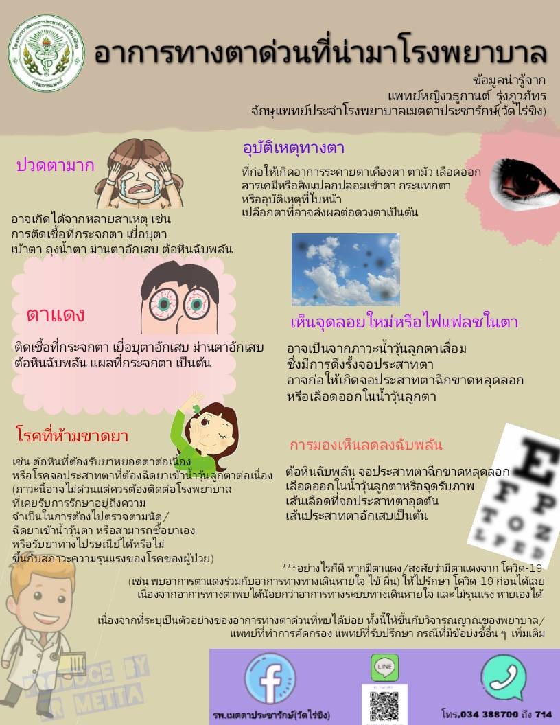 รพ.เมตตาฯ เผยอาการป่วยทางตาแบบไหน ที่แนะนำให้พบจักษุแพทย์ รพ.เมตตาฯ เผยอาการป่วยทางตาแบบไหน ที่แนะนำให้พบจักษุแพทย์