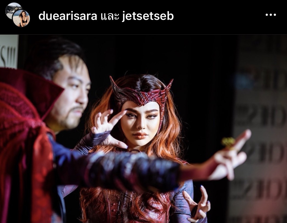 ดิว อริสรา แปลงโฉมเป็น Scarlet Witch รวมงานปาร์ตี้วันเกิด ดิว อริสรา แปลงโฉมเป็น Scarlet Witch รวมงานปาร์ตี้วันเกิด