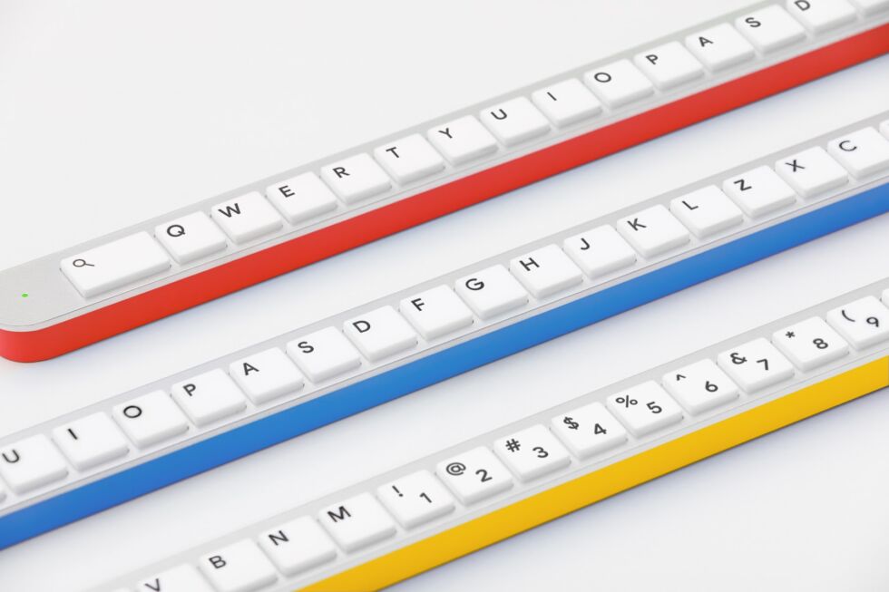 เฟี้ยว ! Google ญี่ปุ่นสร้างแป้นพิมพ์แถวเดียวยาวแบบไม้บรรทัด เฟี้ยว ! Google ญี่ปุ่นสร้างแป้นพิมพ์แถวเดียวยาวแบบไม้บรรทัด