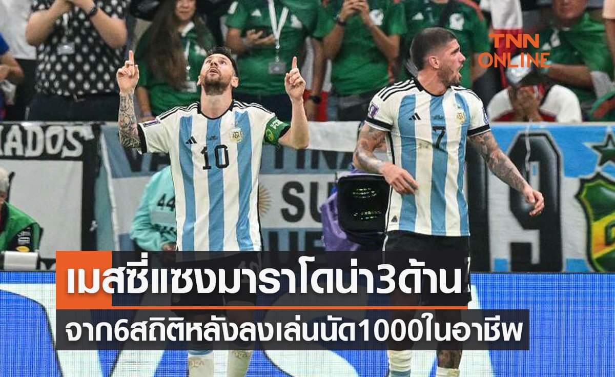 'ออปตา' เผยสถิติหลายด้านที่ 'เมสซี่' เหนือกว่ามาราโดน่าในเวลานี้