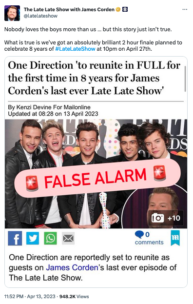 รียูเนียนรอบ 8 ปี?!! จริงหรือ One Direction จ่อกลับมารวมตัวปลายเมษายนนี้ รียูเนียนรอบ 8 ปี?!! จริงหรือ One Direction จ่อกลับมารวมตัวปลายเมษายนนี้