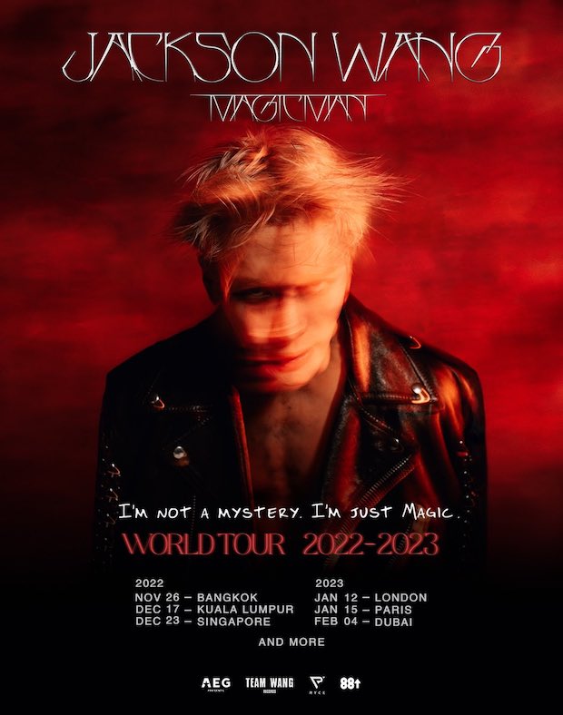 'แจ็คสัน หวัง’ เวิลด์ทัวร์!! ปักหมุดโชว์ไทยที่แรก 26 พ.ย.นี้
