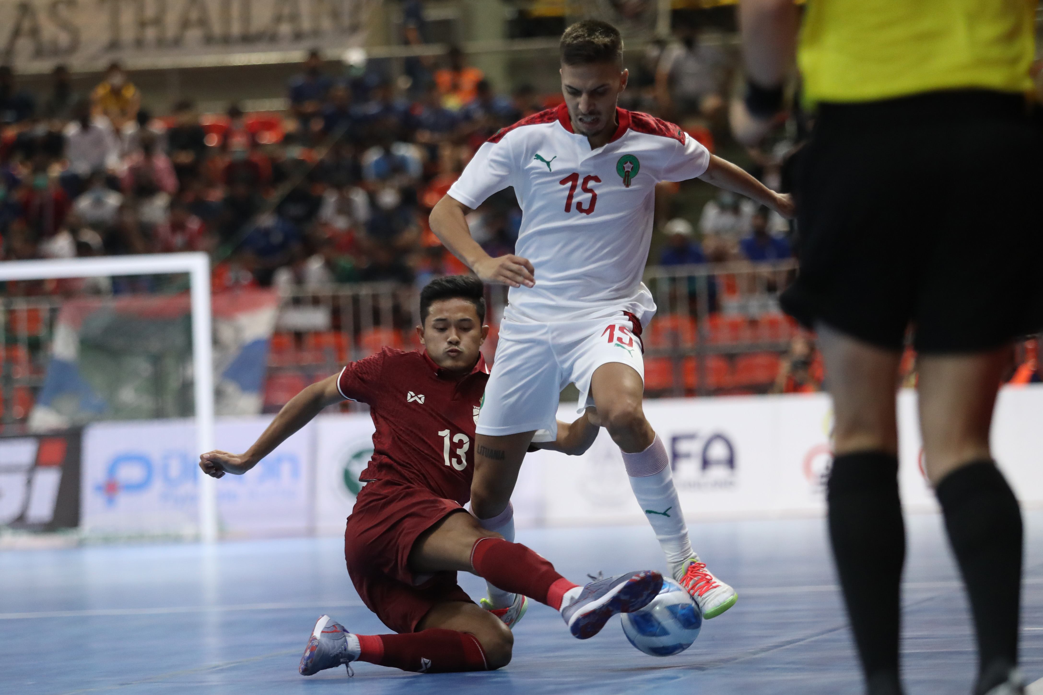 ผลบอลสด  CONTINENTAL FUTSAL CHAMPIONSHIP THAILAND 2022 รอบแบ่งกลุ่ม กลุ่ม เอ นัดแรก ไทย พบ โมร็อกโก 