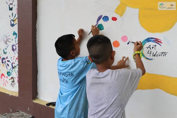 Art4Worth ปรับภูมิทรรศน์ ด้วยงานศิลปะ โดยมูลนิธิพุทธรักษา
