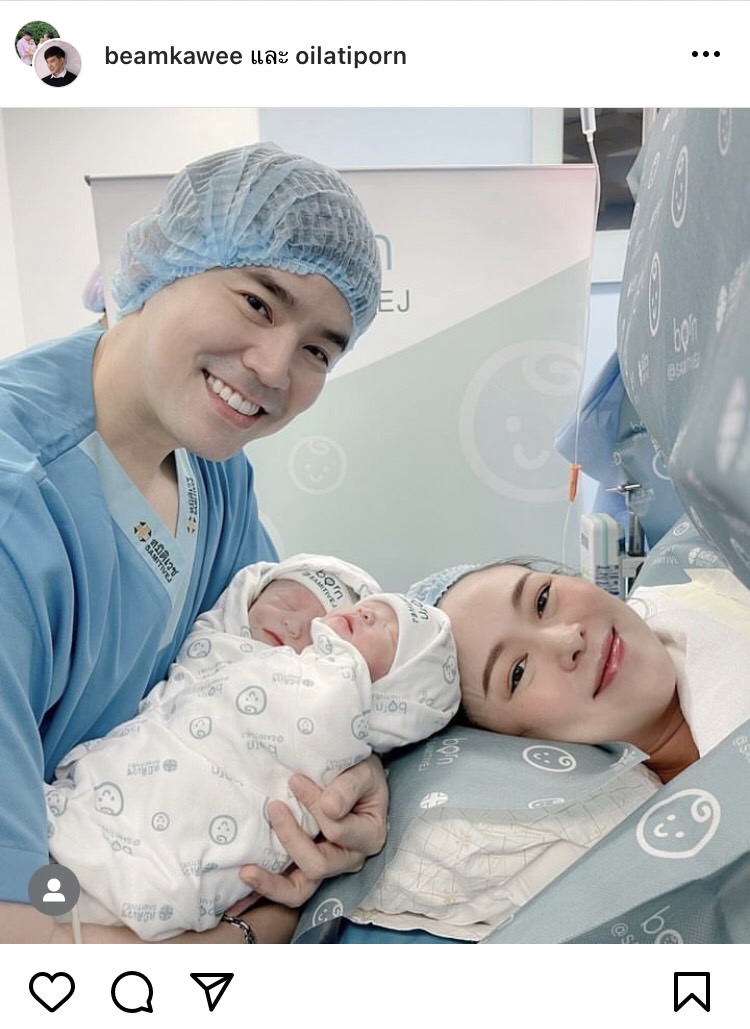 คลอดแล้ว! ลูกแฝดคู่หญิงของคุณพ่อ บีม กวี 