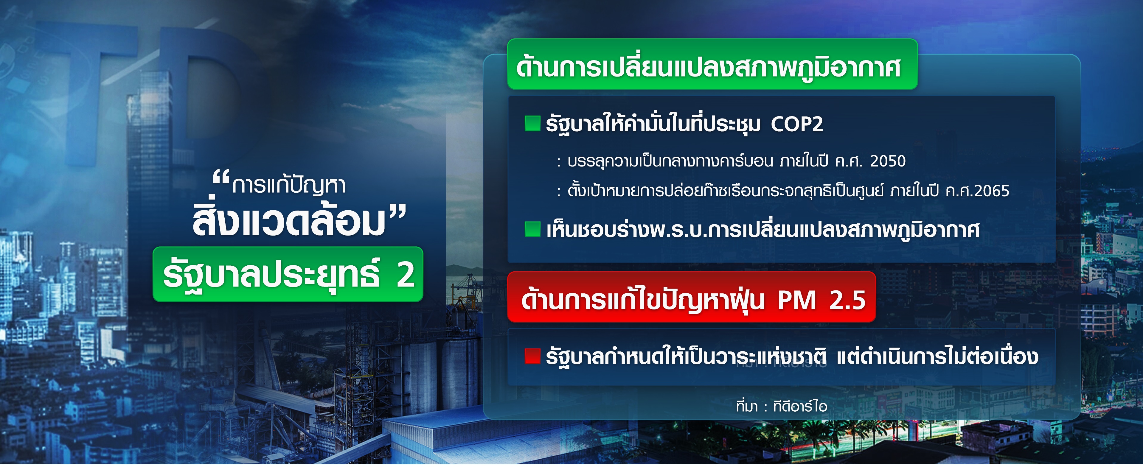 TDRI ตรวจการบ้านรัฐบาลประยุทธ์ 2 TDRI ตรวจการบ้านรัฐบาลประยุทธ์ 2