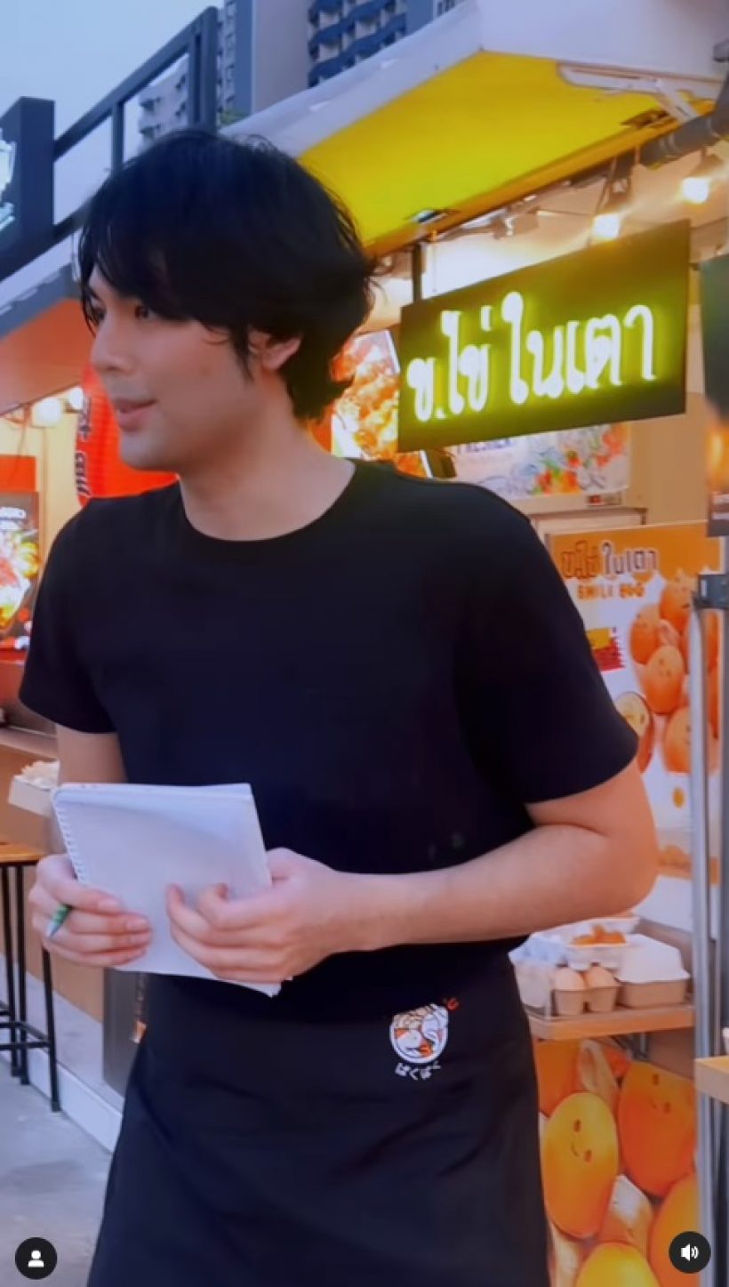 ไม่เลือกงานไม่ยากจน บอม ธนิน ผันตัวเป็นพ่อค้าตลาดนัด เปิดร้านขายอาหารเล็กๆ