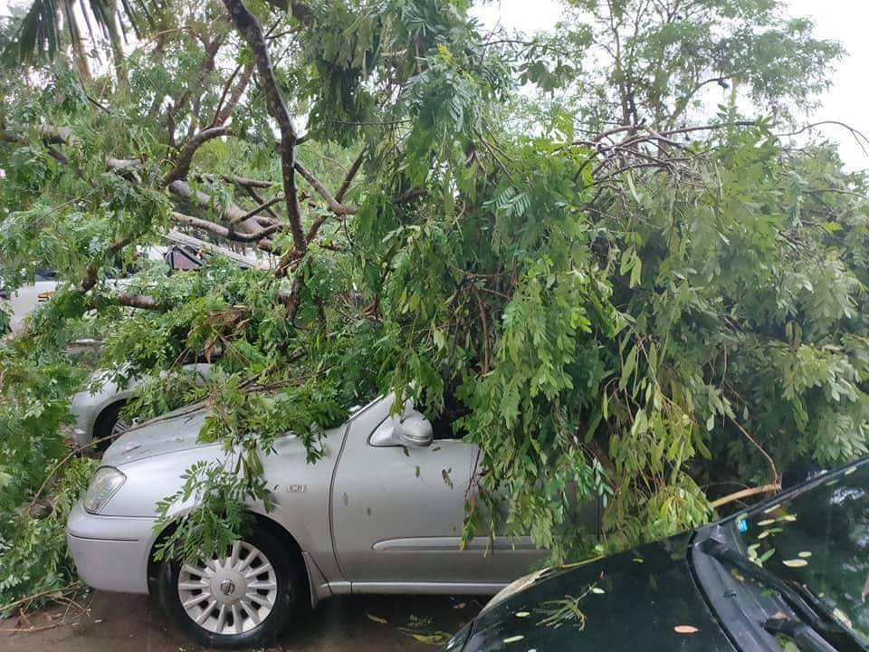 พายุฝนลูกเห็บ ถล่มแม่ฮ่องสอน ไฟฟ้าดับทั่วเมือง