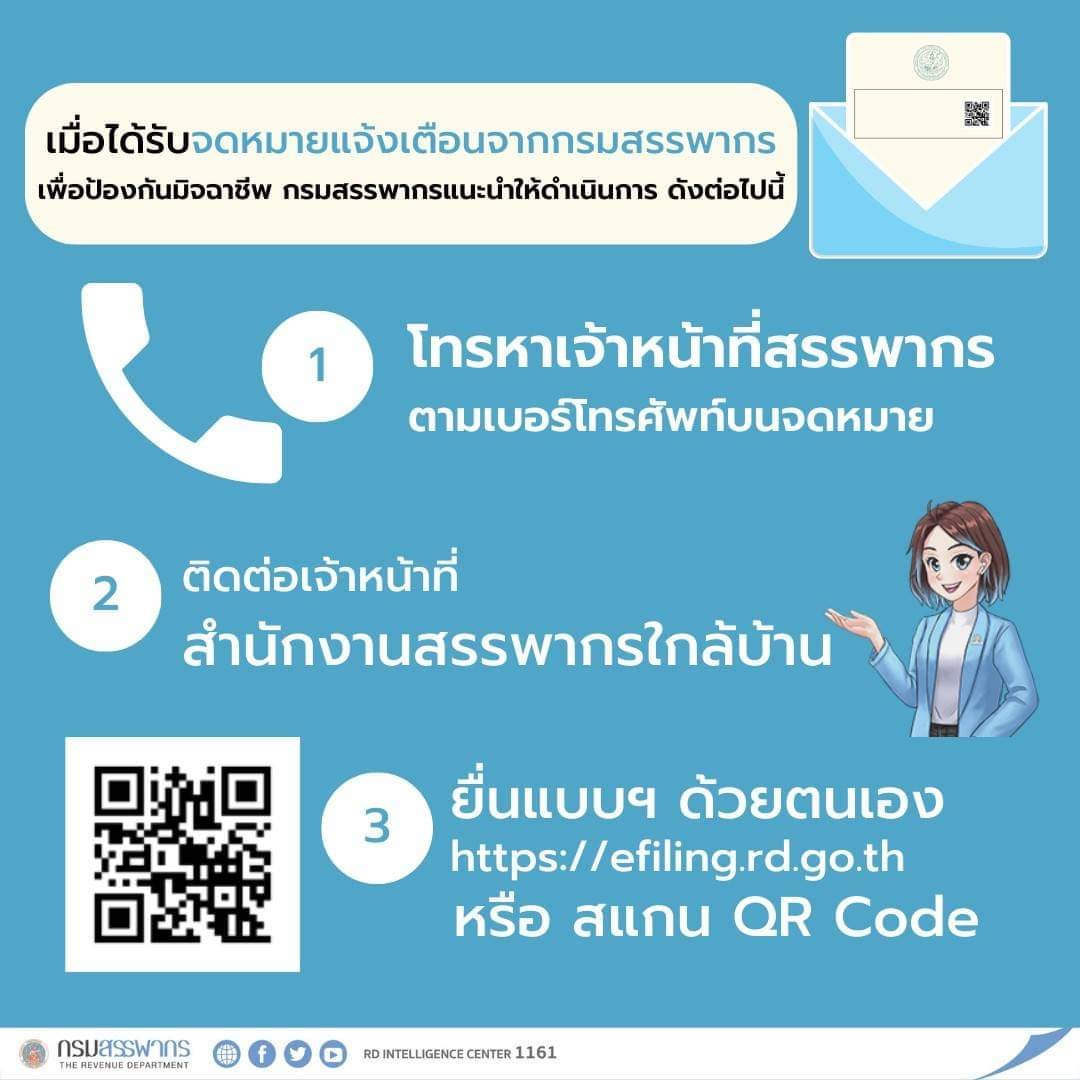 เปิดจุดสังเกต ‘จดหมายเตือนเสียภาษี’แบบไหนของจริง-ของปลอม เปิดจุดสังเกต ‘จดหมายเตือนเสียภาษี’แบบไหนของจริง-ของปลอม