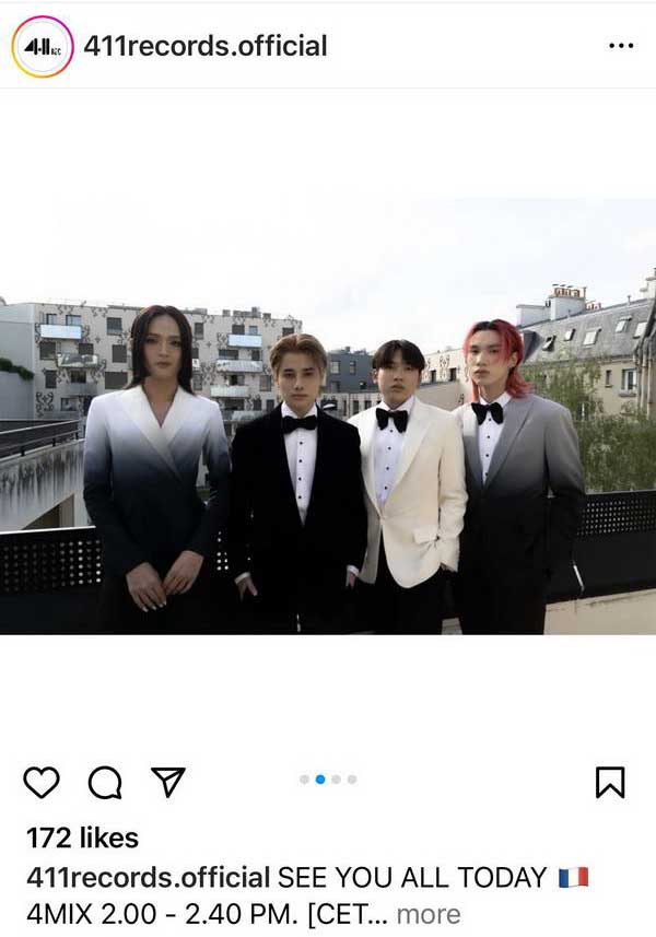 แอลลี่ แท็กทีม 4MIX ร่วมงานเทศกาลไทยที่กรุงปารีส ฝรั่งเศส แอลลี่ แท็กทีม 4MIX ร่วมงานเทศกาลไทยที่กรุงปารีส ฝรั่งเศส