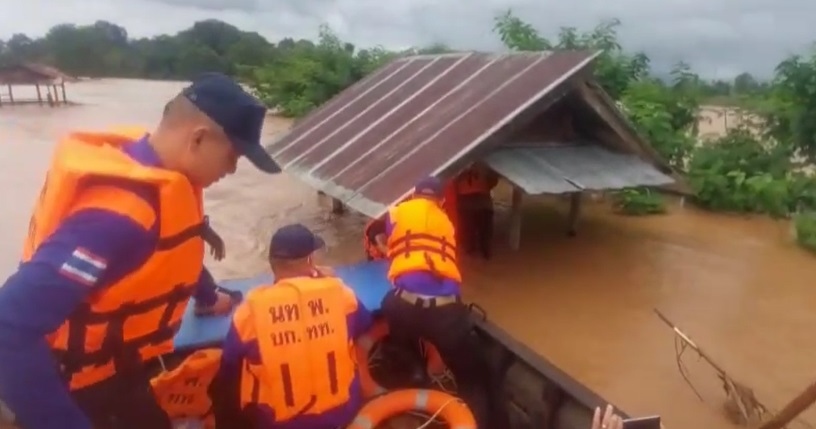 พายุมู่หลานพ่นพิษ! เปิดภาพ เชียงราย-น่าน ถูกน้ำท่วมสูง