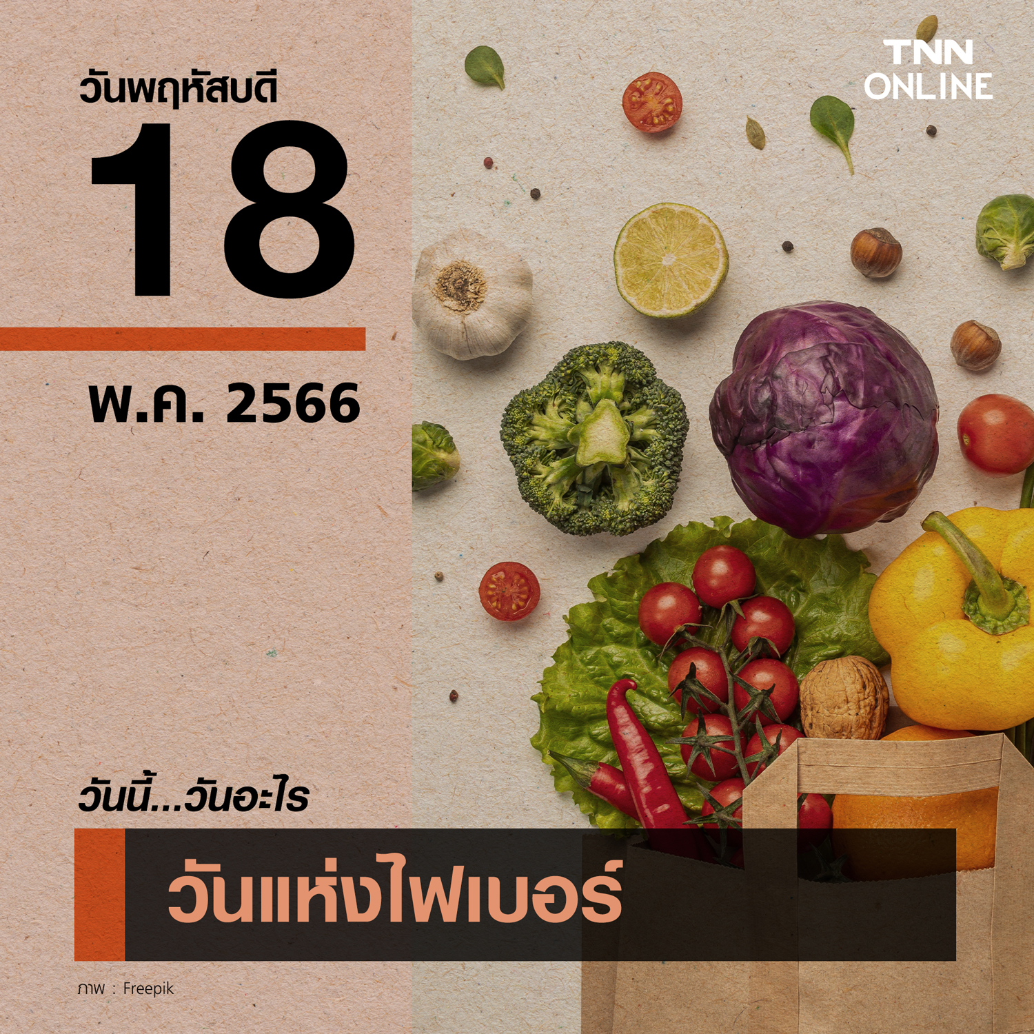 วันนี้วันอะไร วันแห่งไฟเบอร์ ตรงกับวันที่ 18 พฤษภาคม