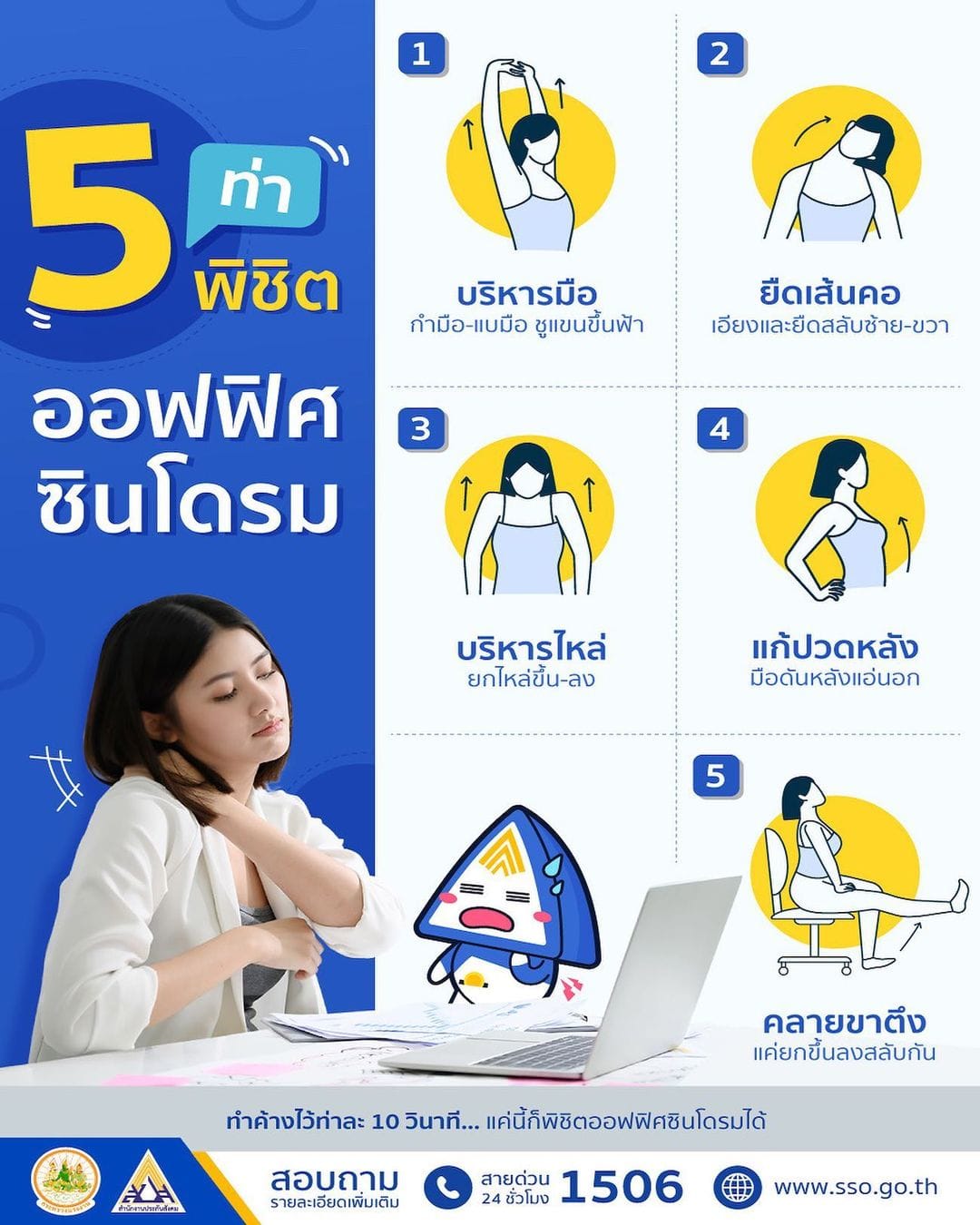 เช็ก 9 อาการ ออฟฟิศ ซินโดรม เช็ก 9 อาการ ออฟฟิศ ซินโดรม