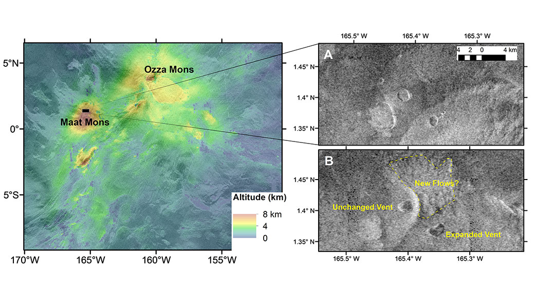 เผยการปะทุภูเขาไฟบนดาวศุกร์ข้อมูลจากยาน Magellan ของ NASA