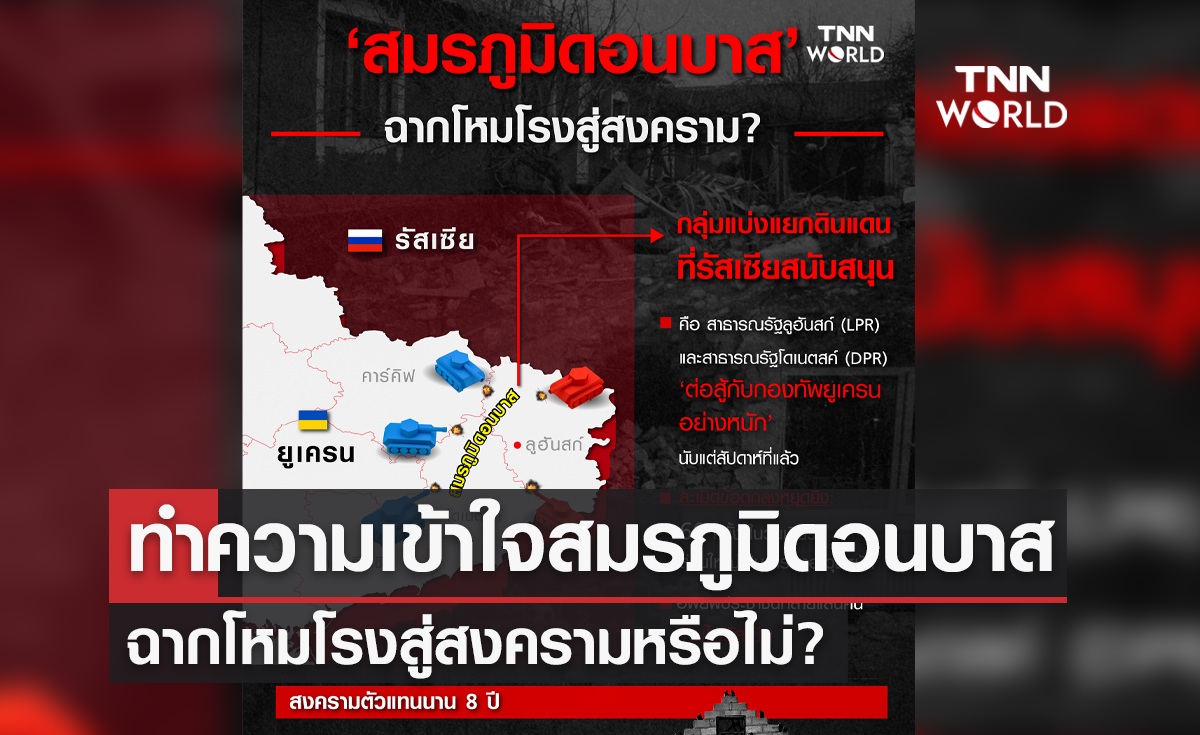 Infographic: ทำความเข้าใจสมรภูมิดอนบาส ฉากโหมโรงสู่สงครามหรือไม่?