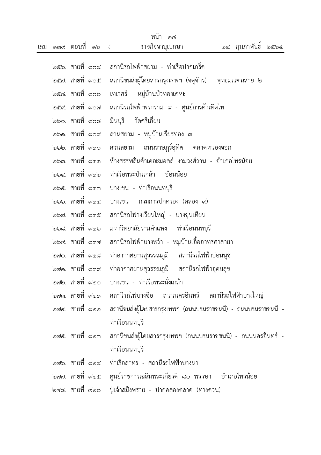 ราชกิจจานุเบกษา เผยแพร่ประกาศยกเลิกรถเมล์ จํานวน 342 เส้นทาง ราชกิจจานุเบกษา เผยแพร่ประกาศยกเลิกรถเมล์ จํานวน 342 เส้นทาง
