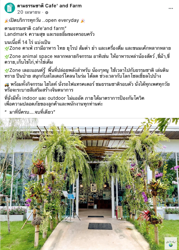 10 คาเฟ่ธรรมชาติใกล้กรุงเทพฯ บรรยากาศดี คลายร้อนช่วงวันหยุด 10 คาเฟ่ธรรมชาติใกล้กรุงเทพฯ บรรยากาศดี คลายร้อนช่วงวันหยุด