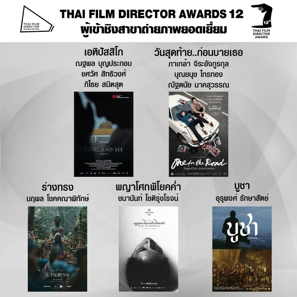 เปิดโผ หนังเข้าชิงรางวัล สมาคมผู้กำกับภาพยนตร์ไทย 
