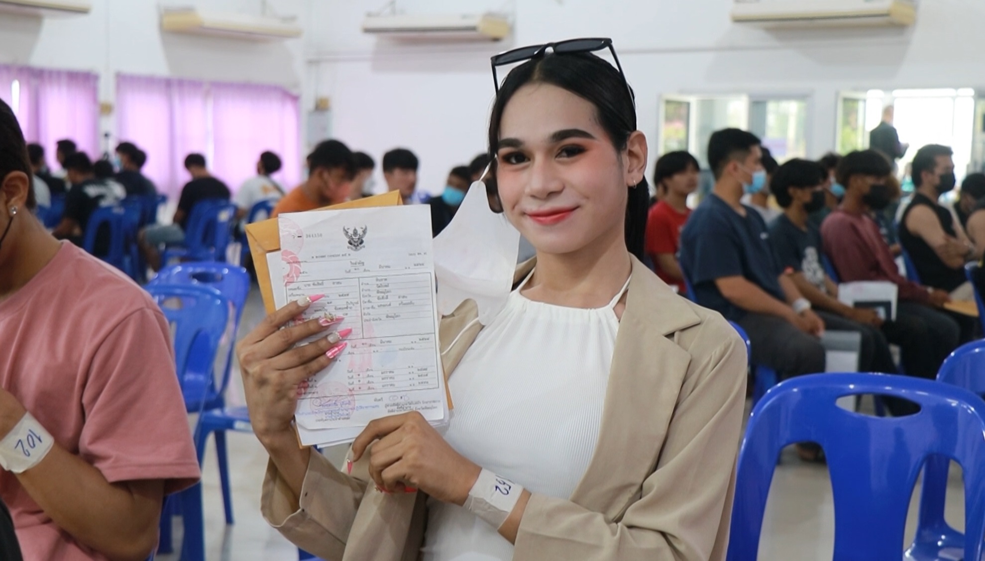 เกณฑ์ทหาร 2566 บรรยากาศที่พิษณุโลกมี สาวสอง มารายงานตัวคึกคัก!