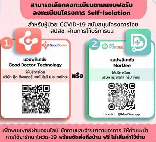รวมลิงก์ ลงทะเบียนรักษาโควิด-19 ด้วยระบบการแพทย์ทางไกล 